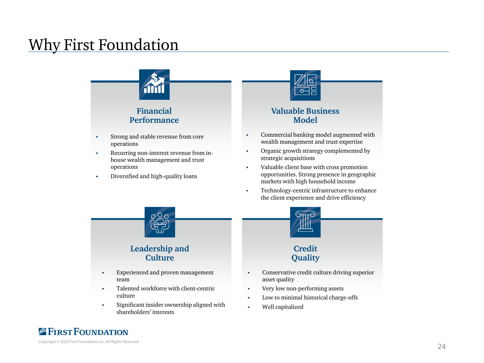Why First Foundation