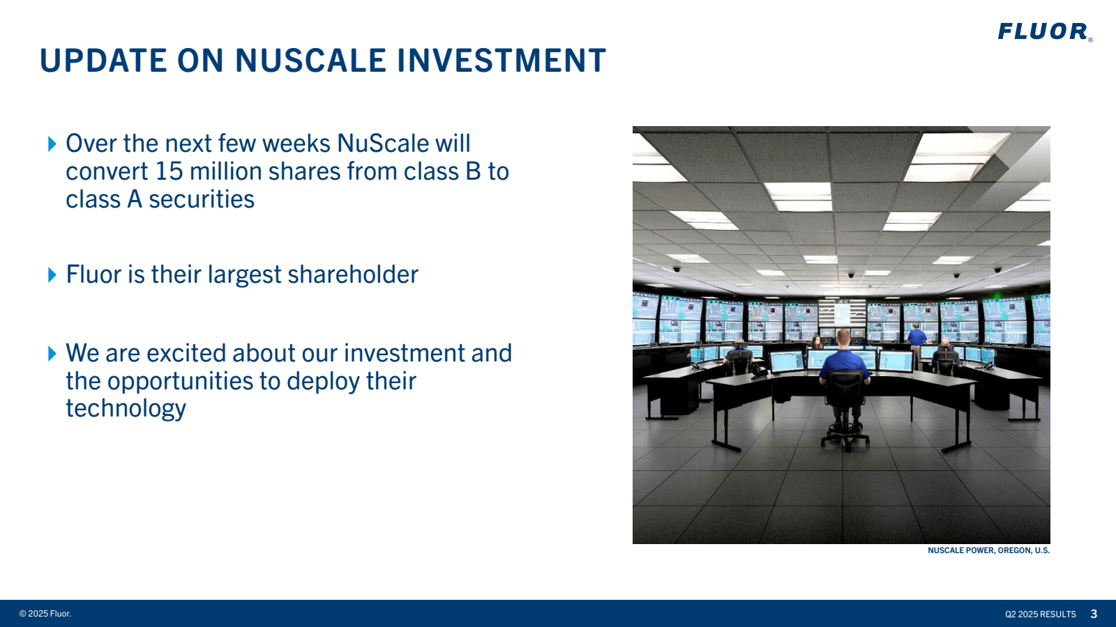 UPDATE ON NUSCALE IN