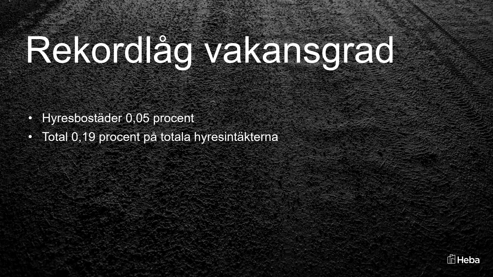 Rekordlåg vakansgrad