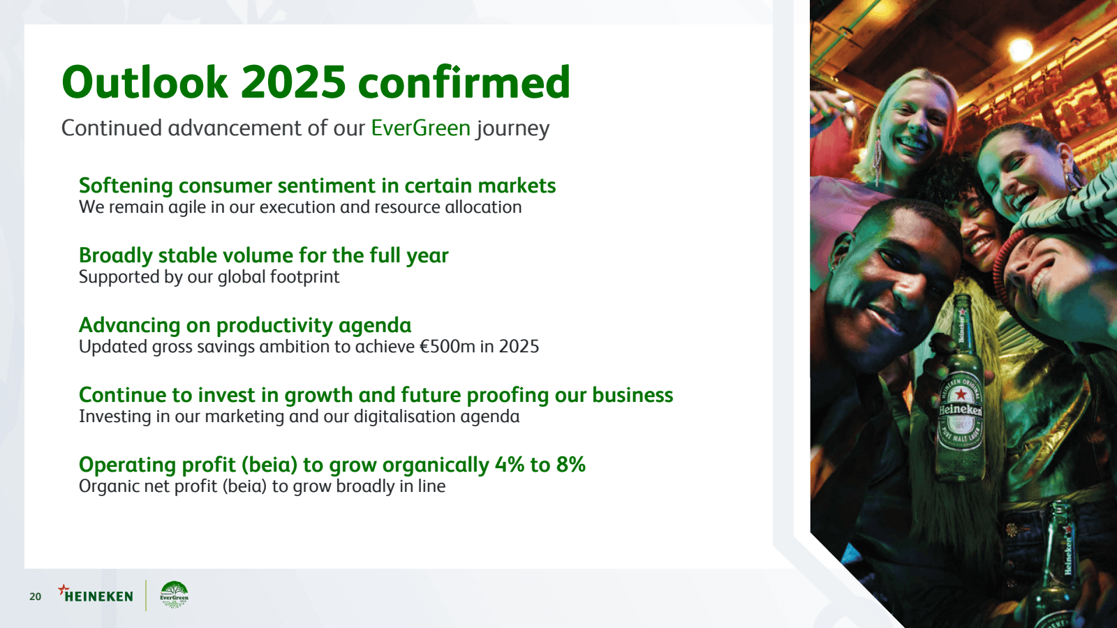 Outlook 2025 confirm