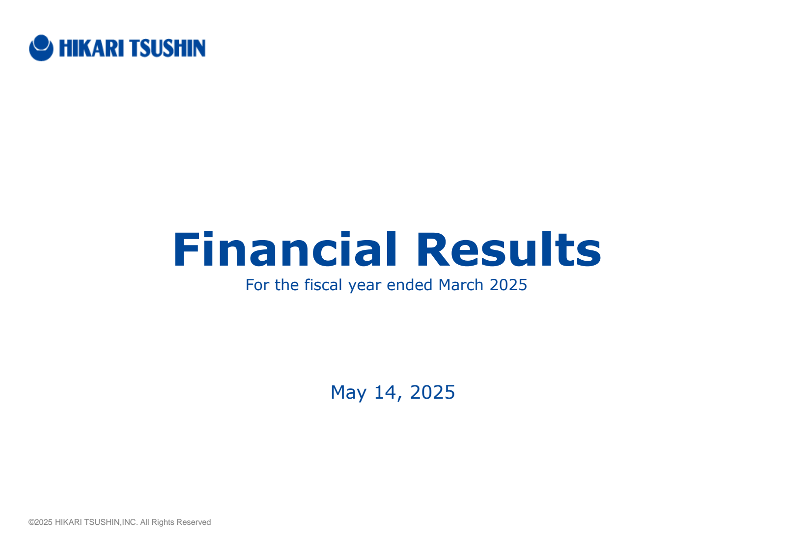 HIKARI TSUSHIN 

Fin