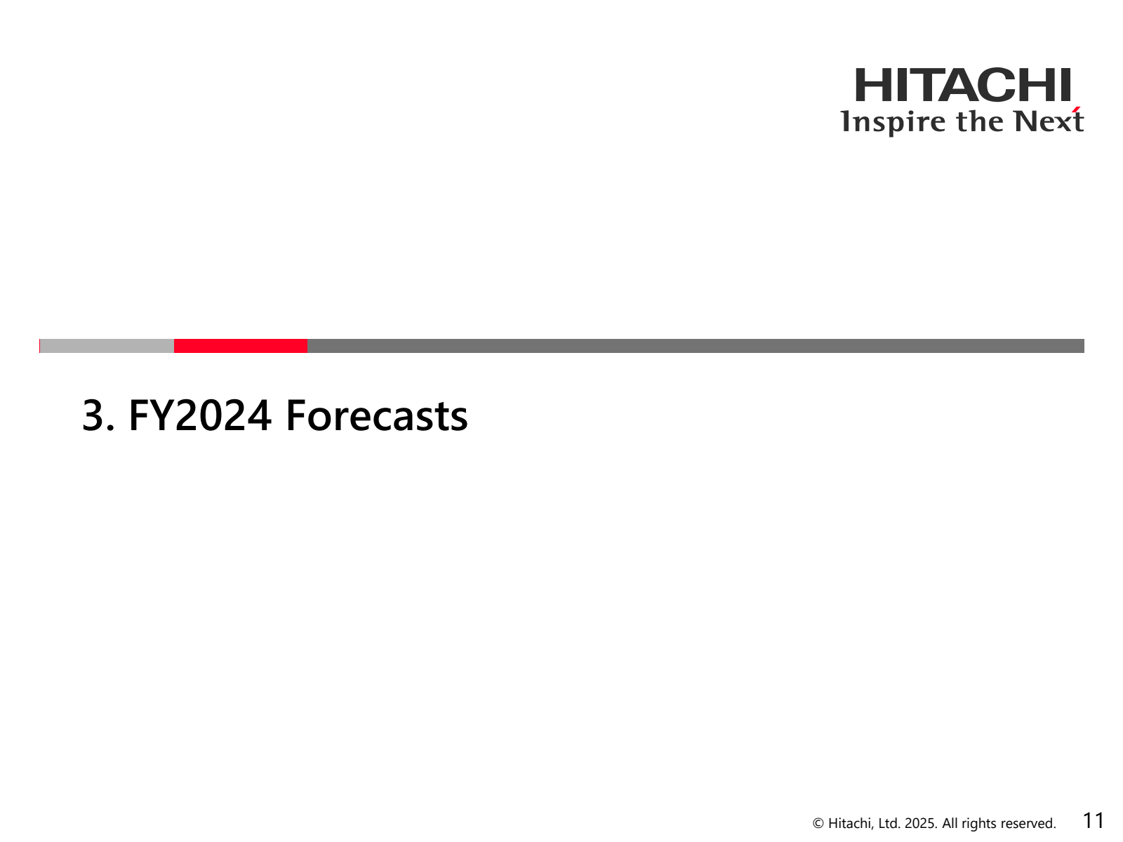 3. FY2024 Forecasts 