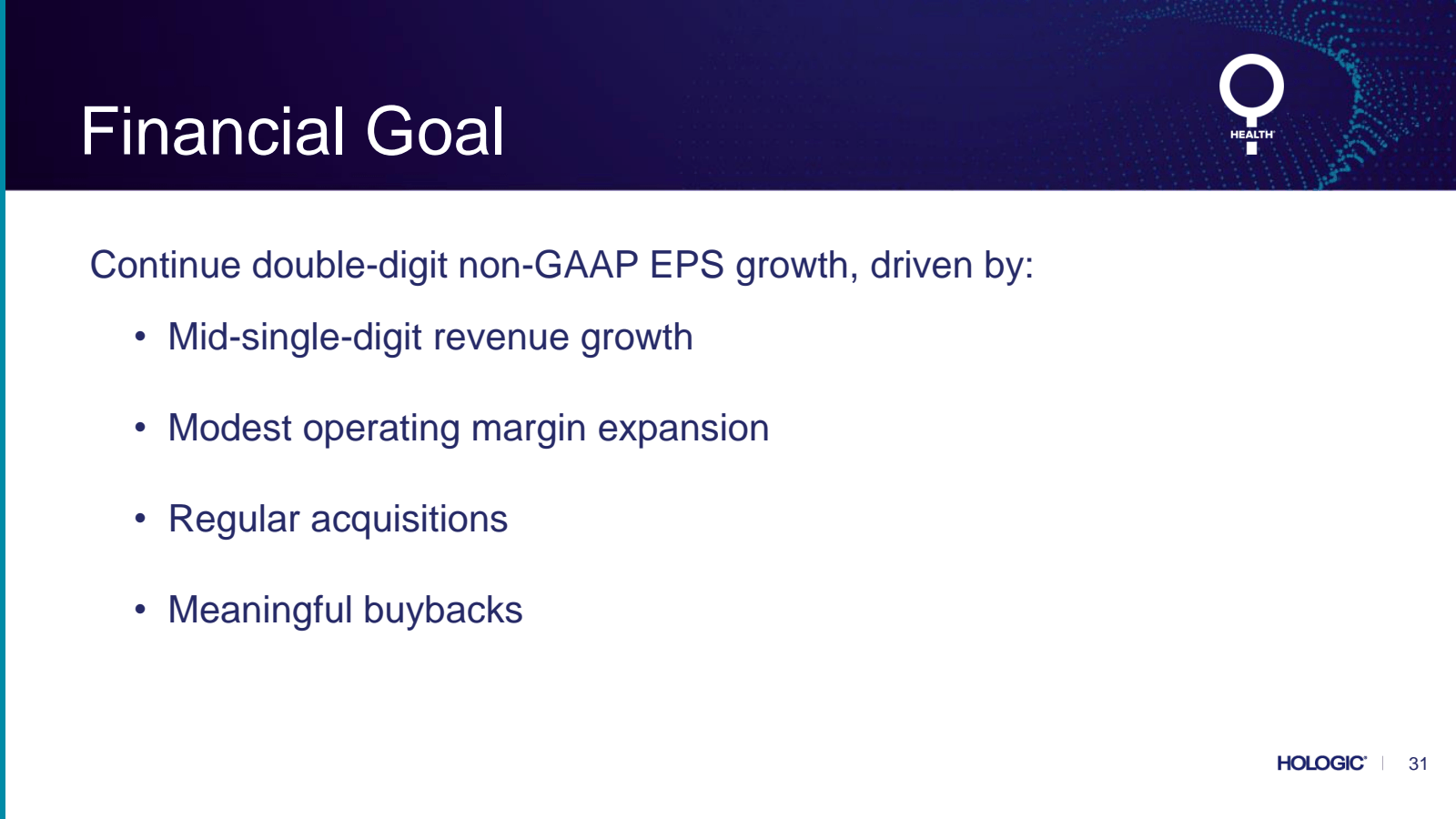Financial Goal 

Con