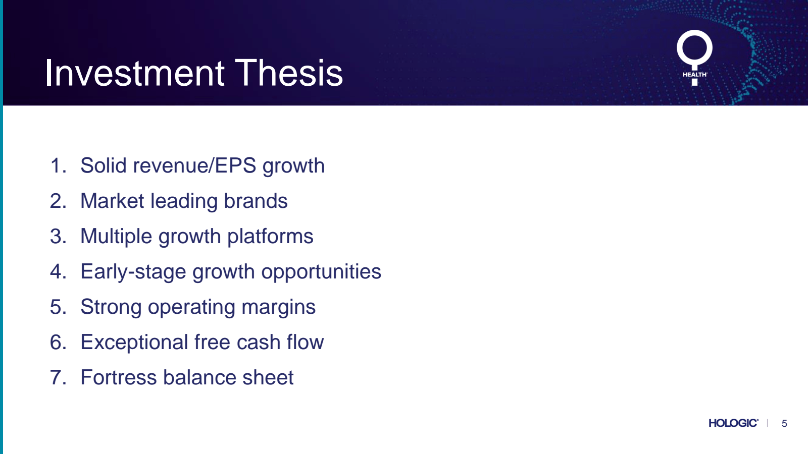 Investment Thesis 

