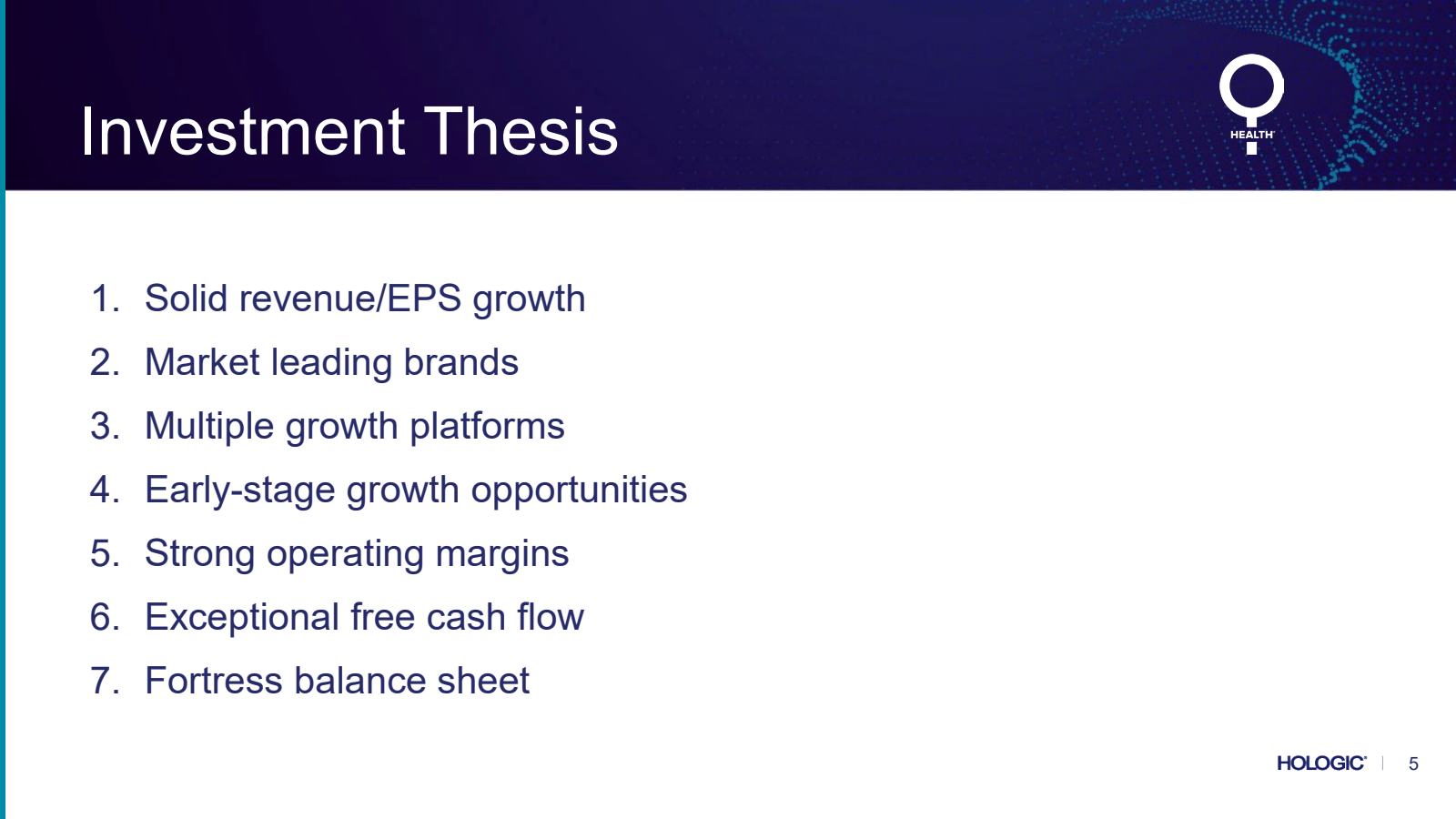 Investment Thesis

H