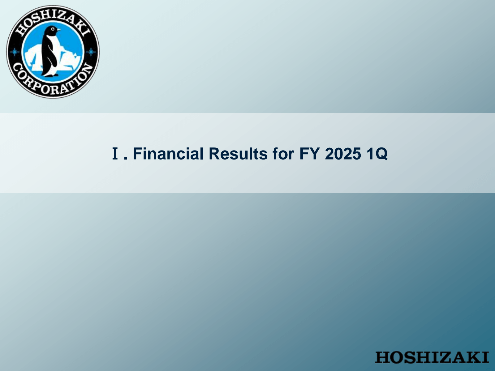 I . Financial Result