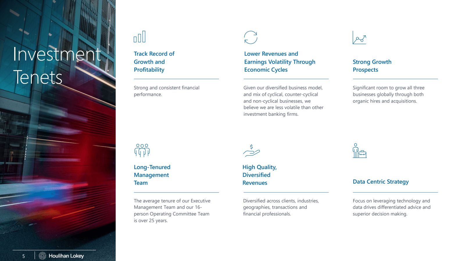 Investment Tenets 

