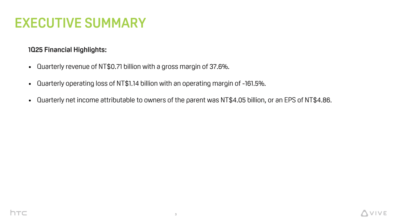 EXECUTIVE SUMMARY 

