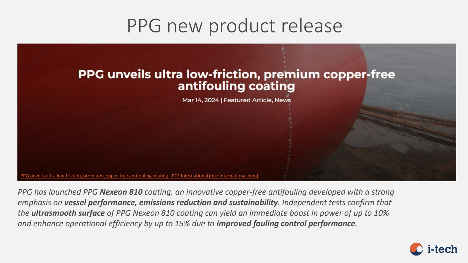 PPG new product rele