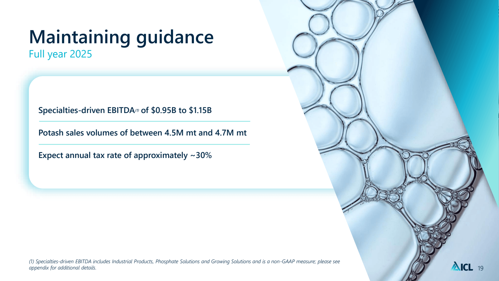 Maintaining guidance