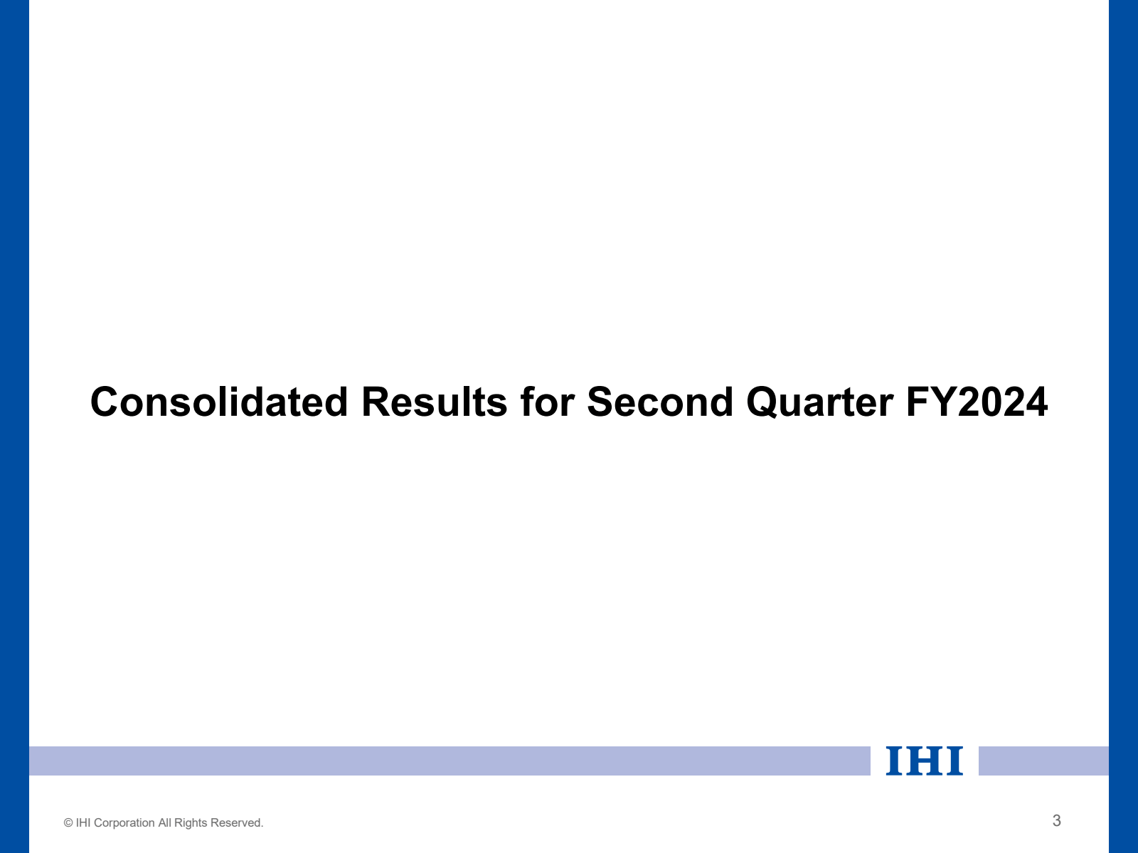 Consolidated Results