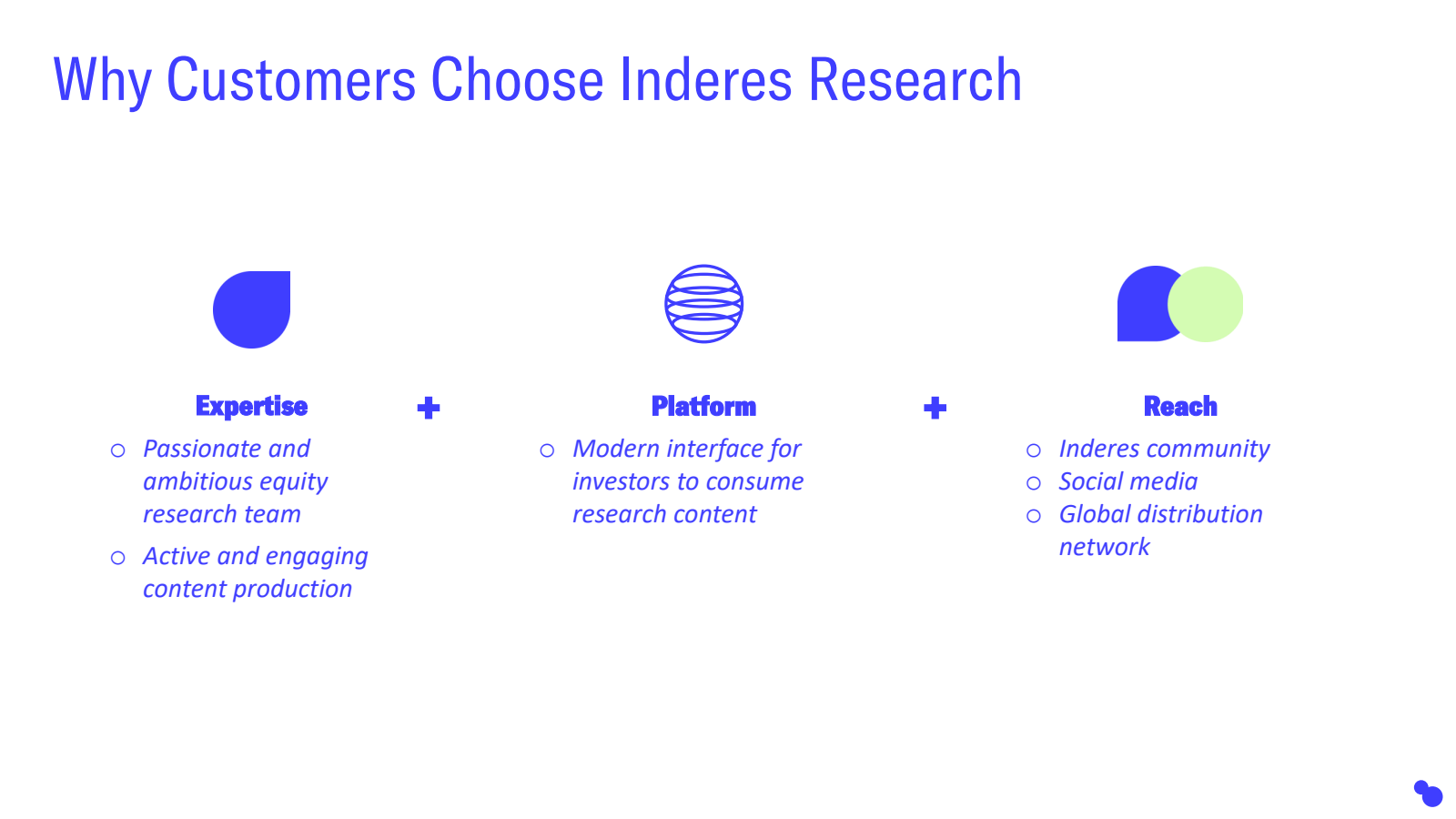 Why Customers Choose