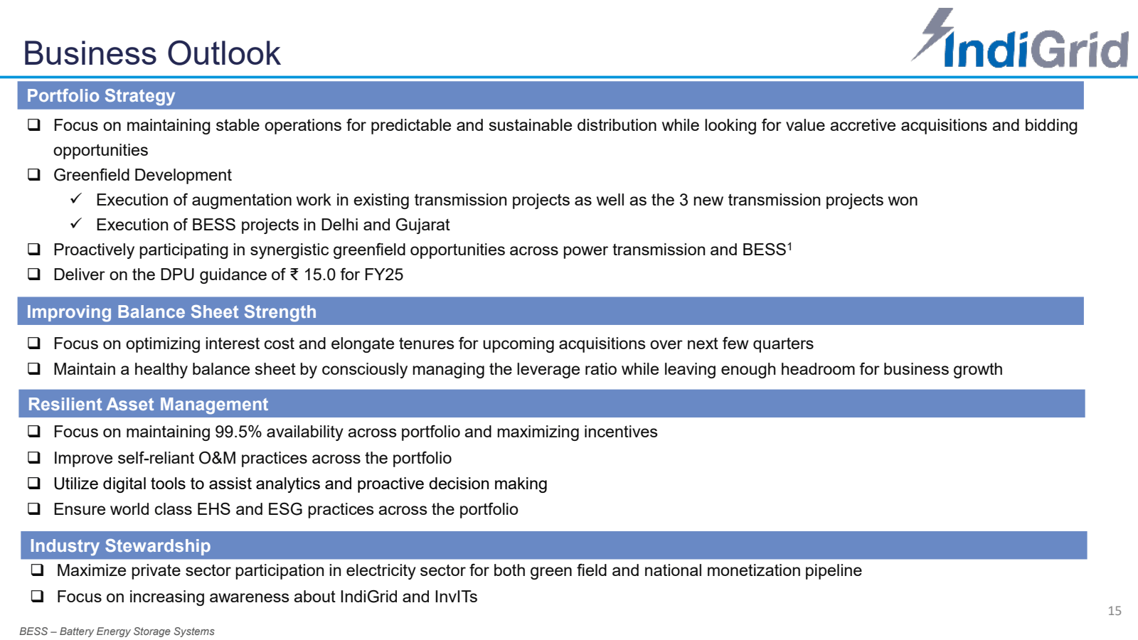 Business Outlook 

P