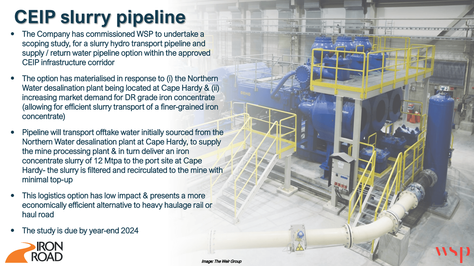 • 

CEIP slurry pipe