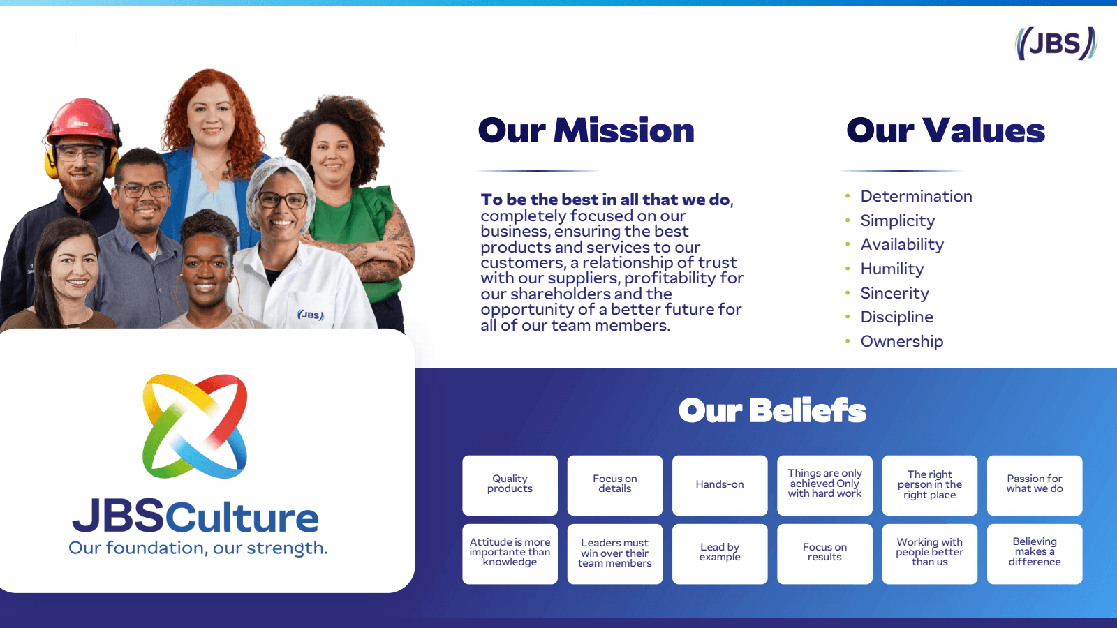 ( JBS )

Our Mission