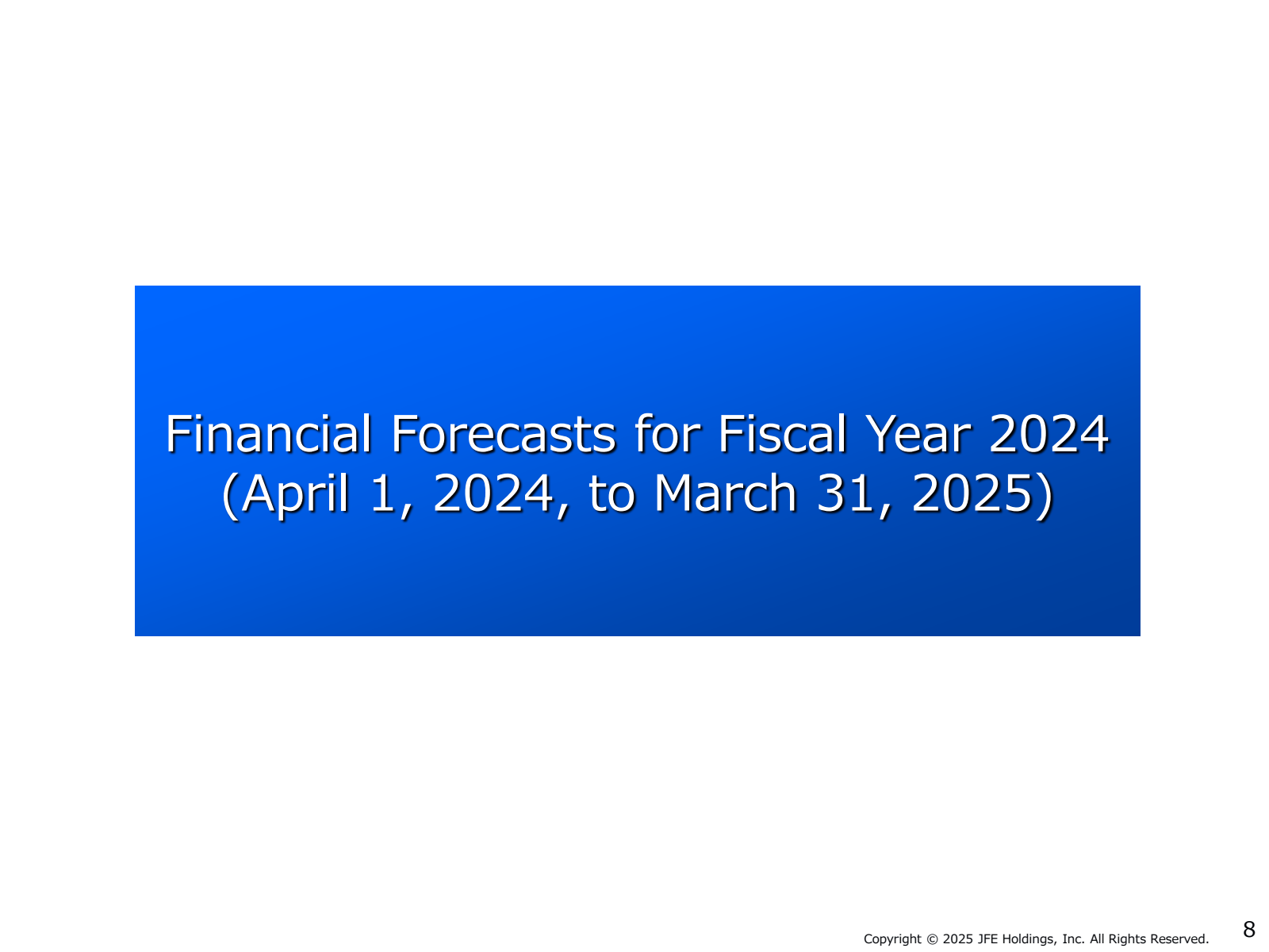 Financial Forecasts 