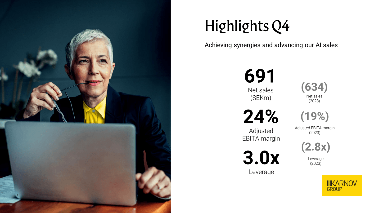 Highlights Q4 
Achie