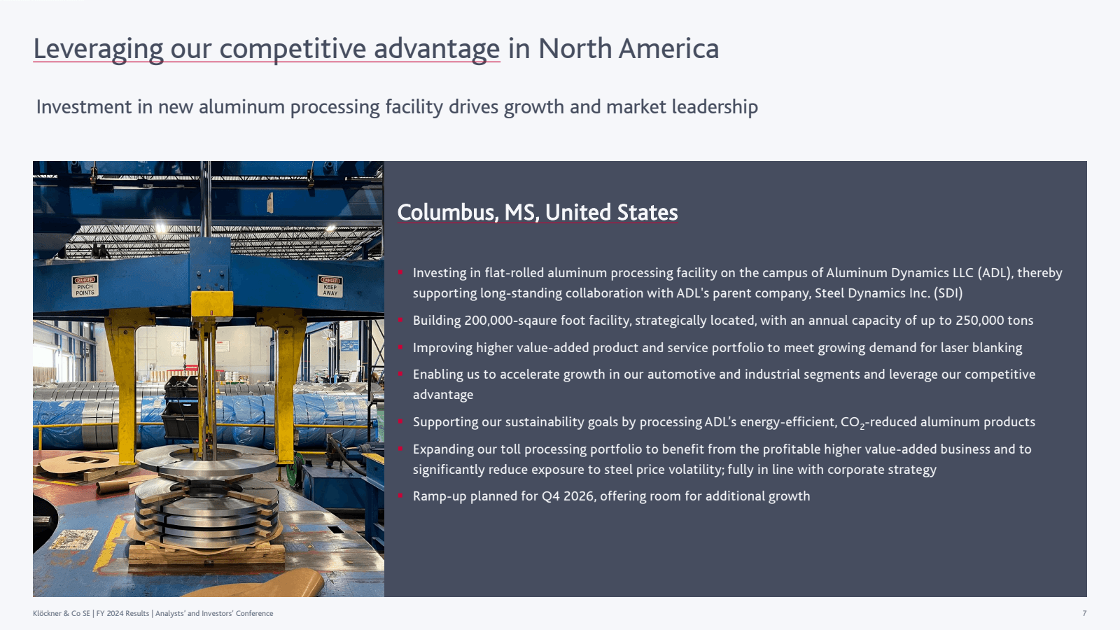 Leveraging our compe