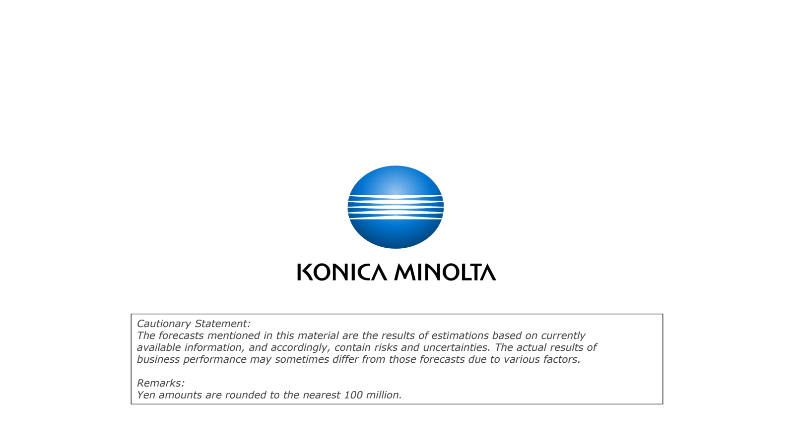 KONICA MINOLTA 

Cau