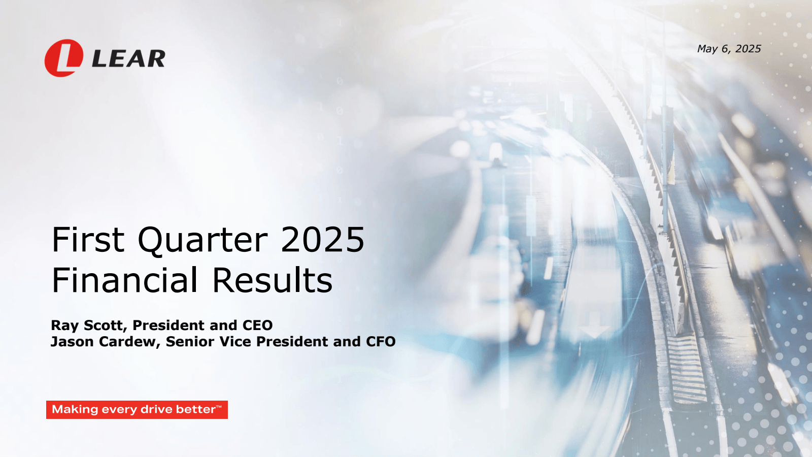 LEAR 

First Quarter