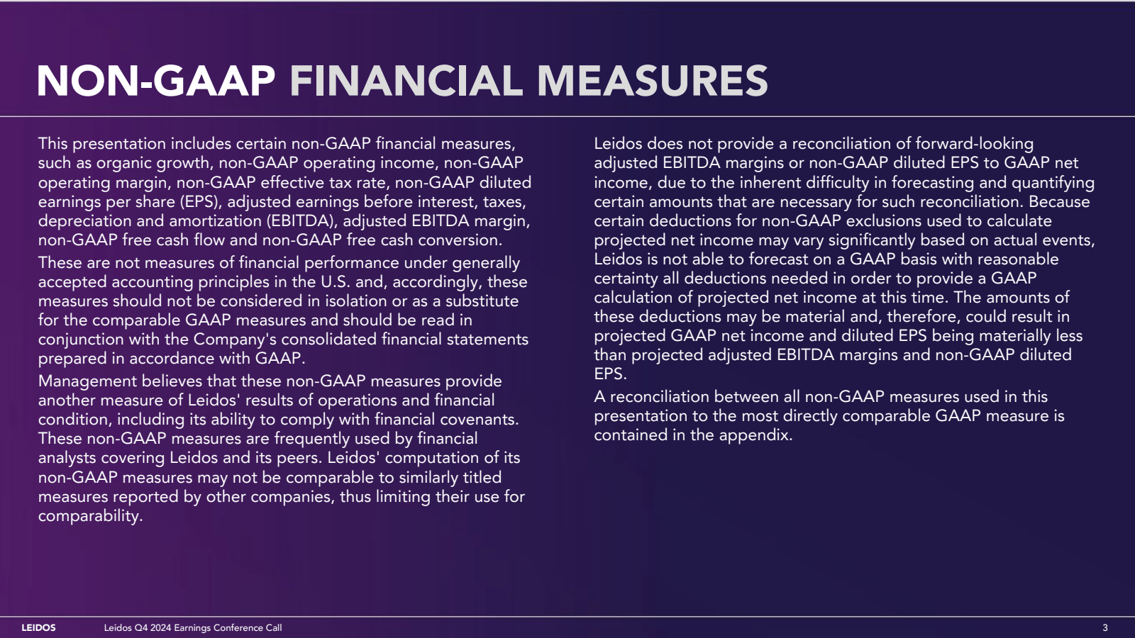 NON - GAAP FINANCIAL