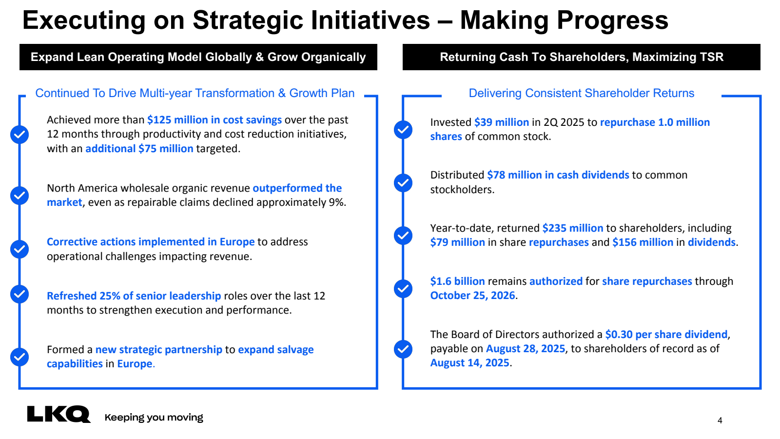 Executing on Strateg