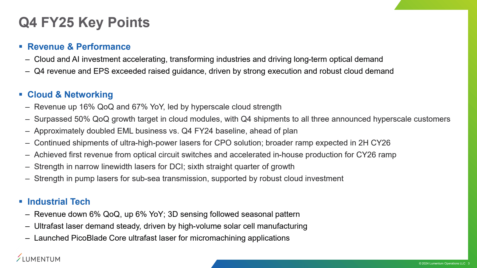 Q4 FY25 Key Points

