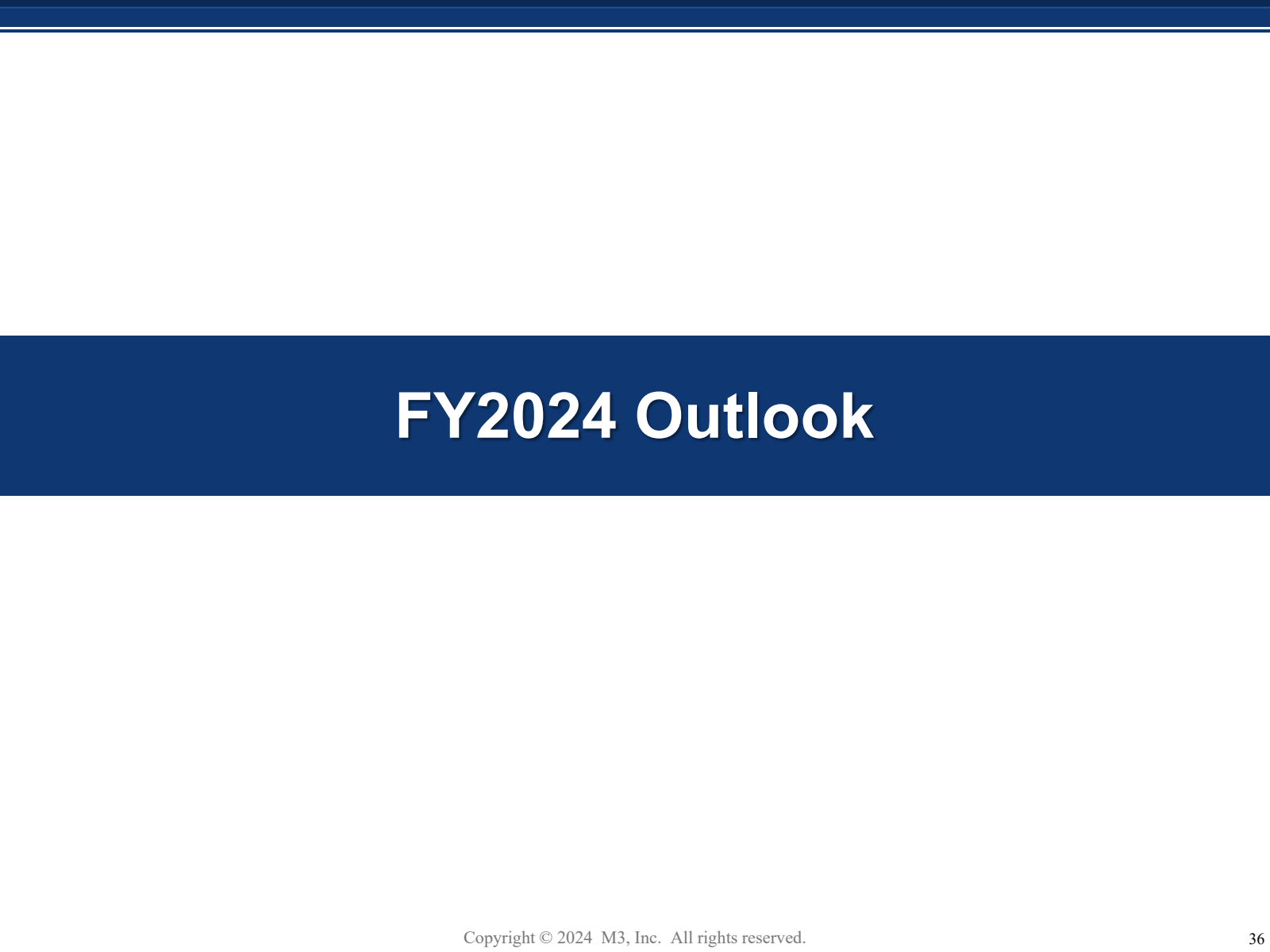 FY2024 Outlook 

Cop