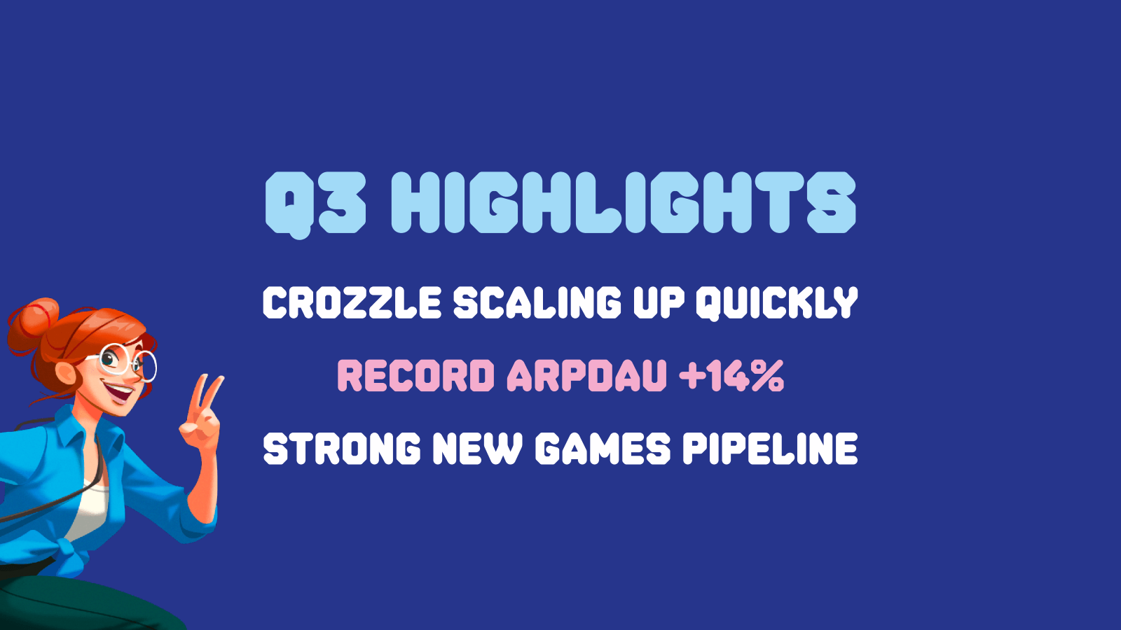Q3 HIGHLIGHTS

CROZZ