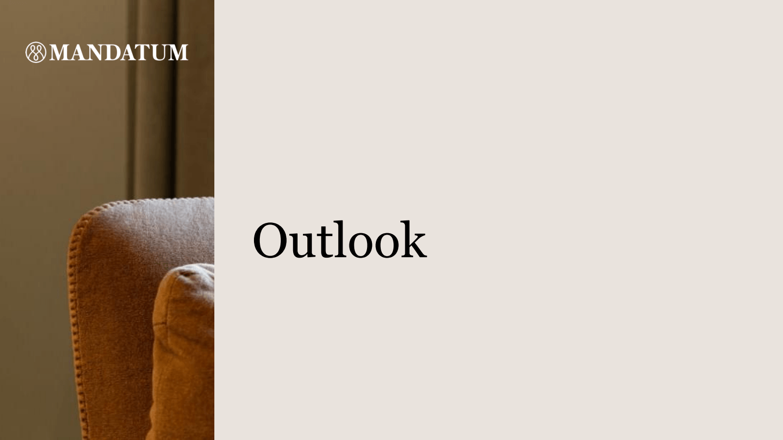 MANDATUM 

Outlook 
