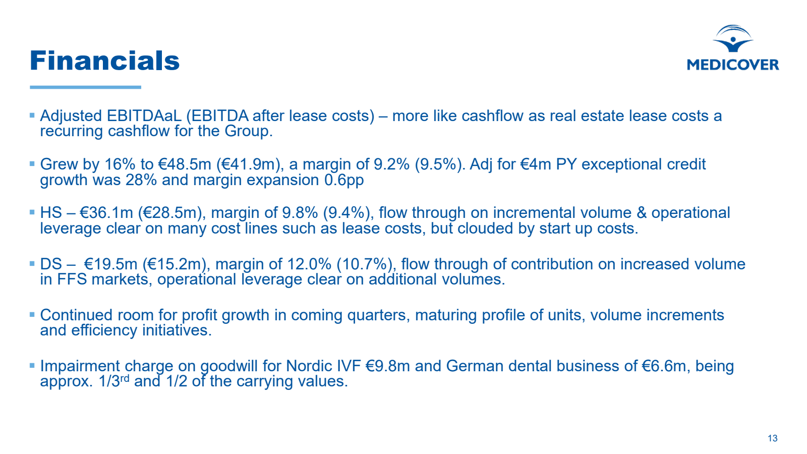 Financials 

MEDICOV