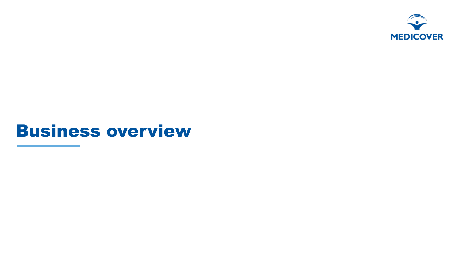 Business overview 

