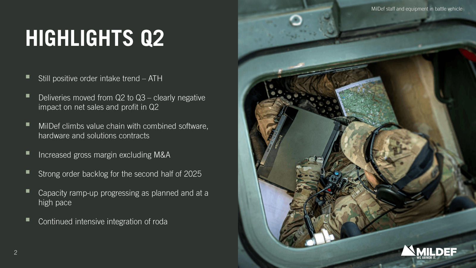 2

HIGHLIGHTS Q2

St