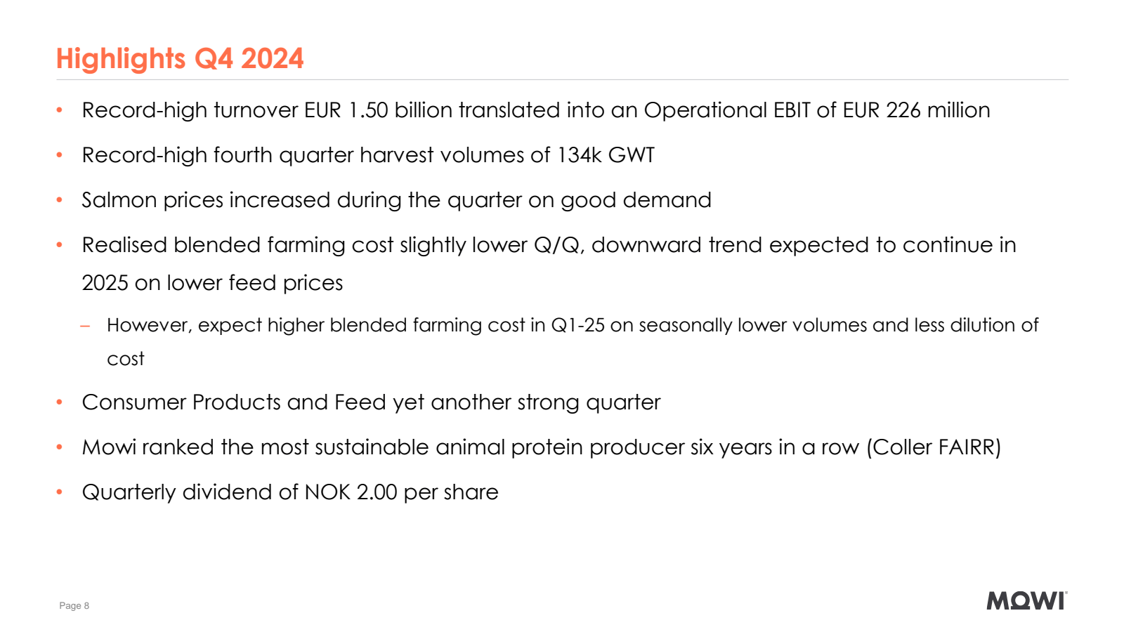 • 

Highlights Q4 20