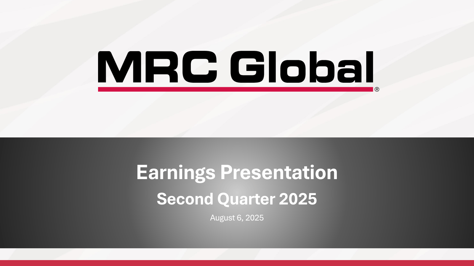 MRC Global

Earnings