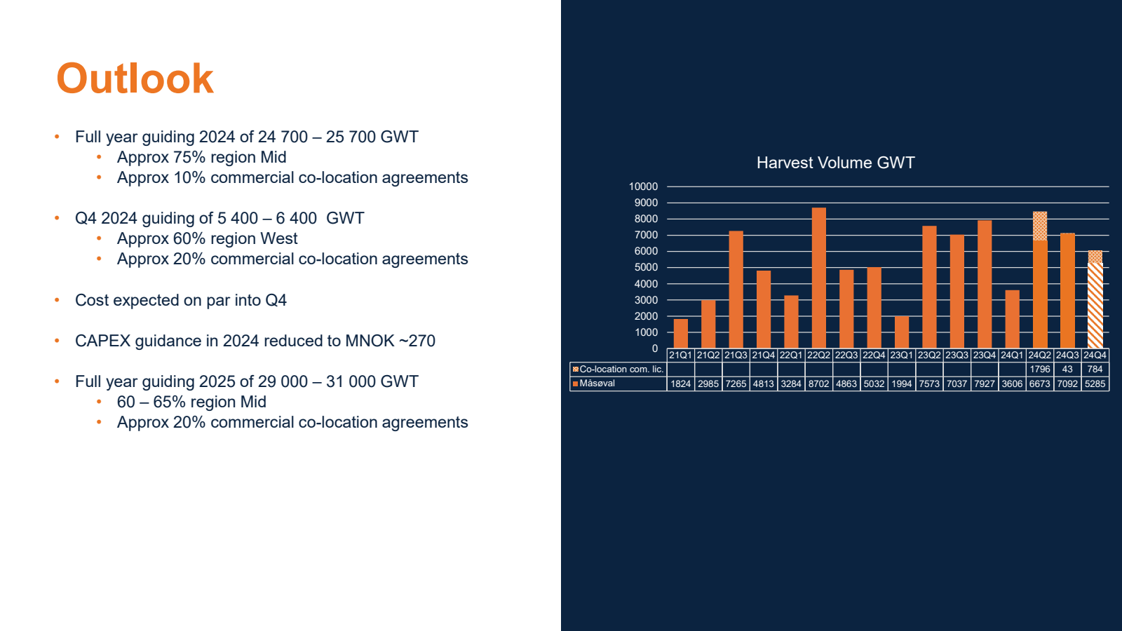 Outlook 

Full year 