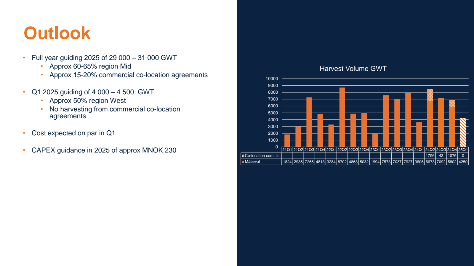 Outlook 

Full year 