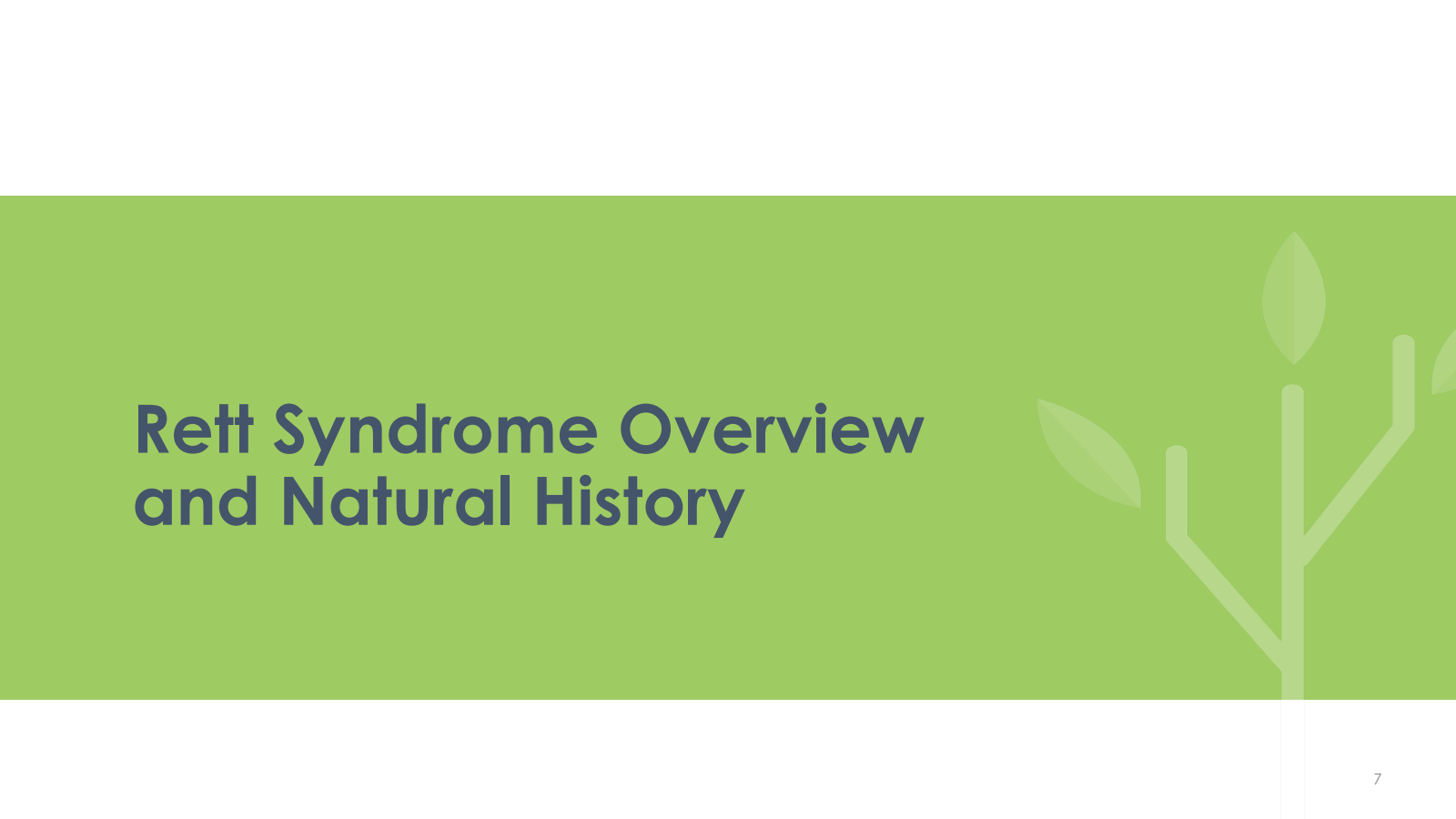 Rett Syndrome Overvi