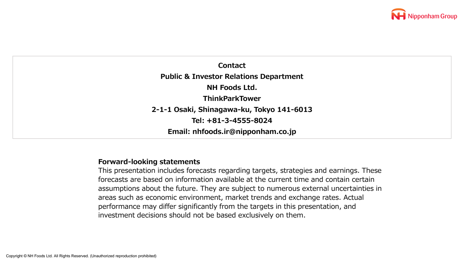 Contact 

Public & I
