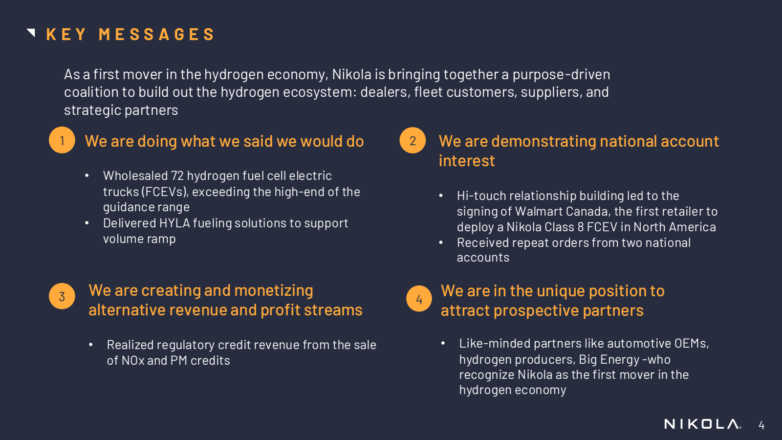 KEY MESSAGES 

As a 