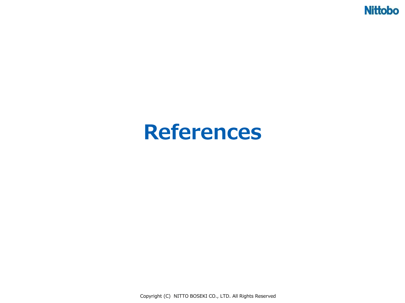 References 

Copyrig