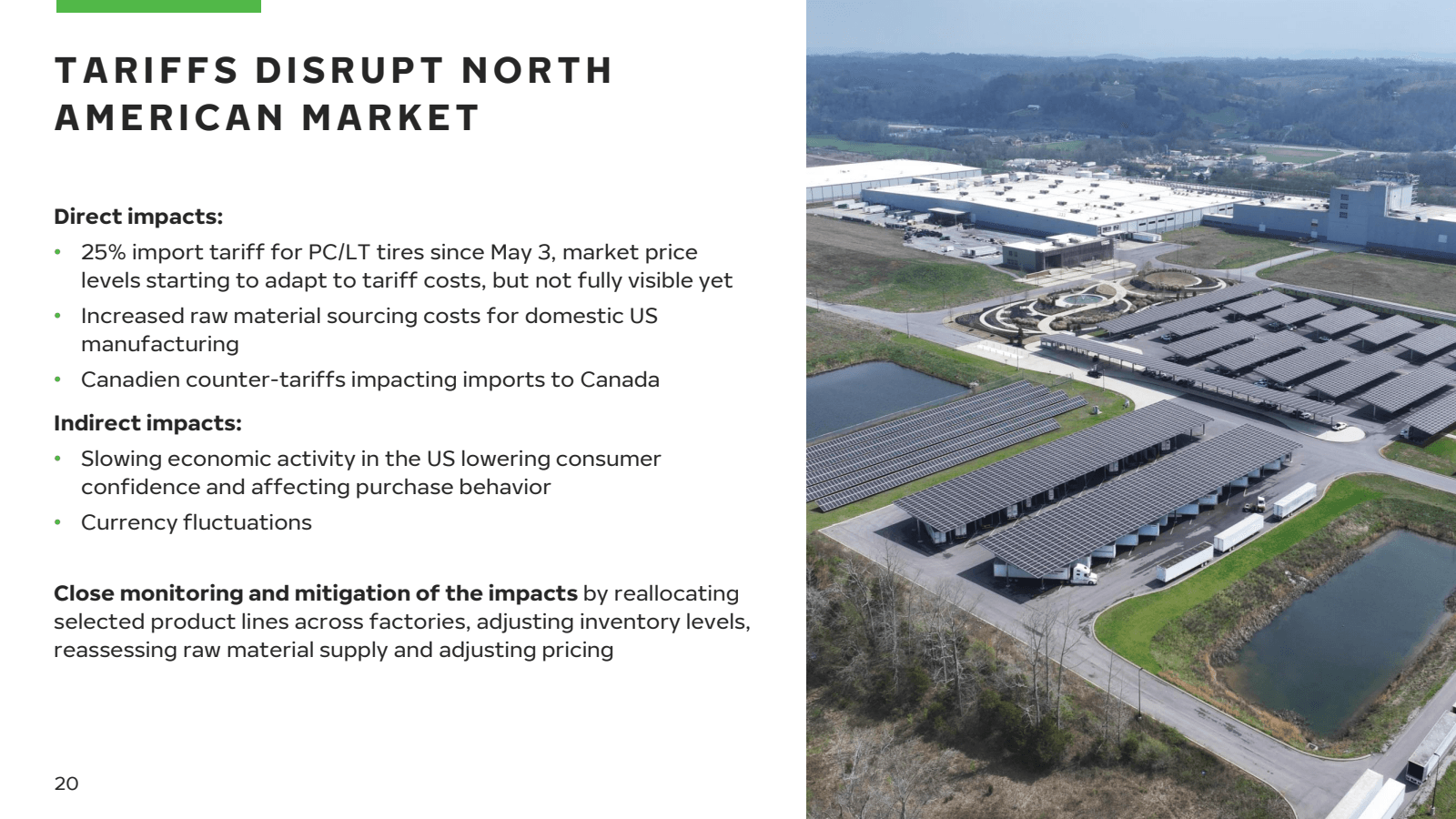 TARIFFS DISRUPT NORT