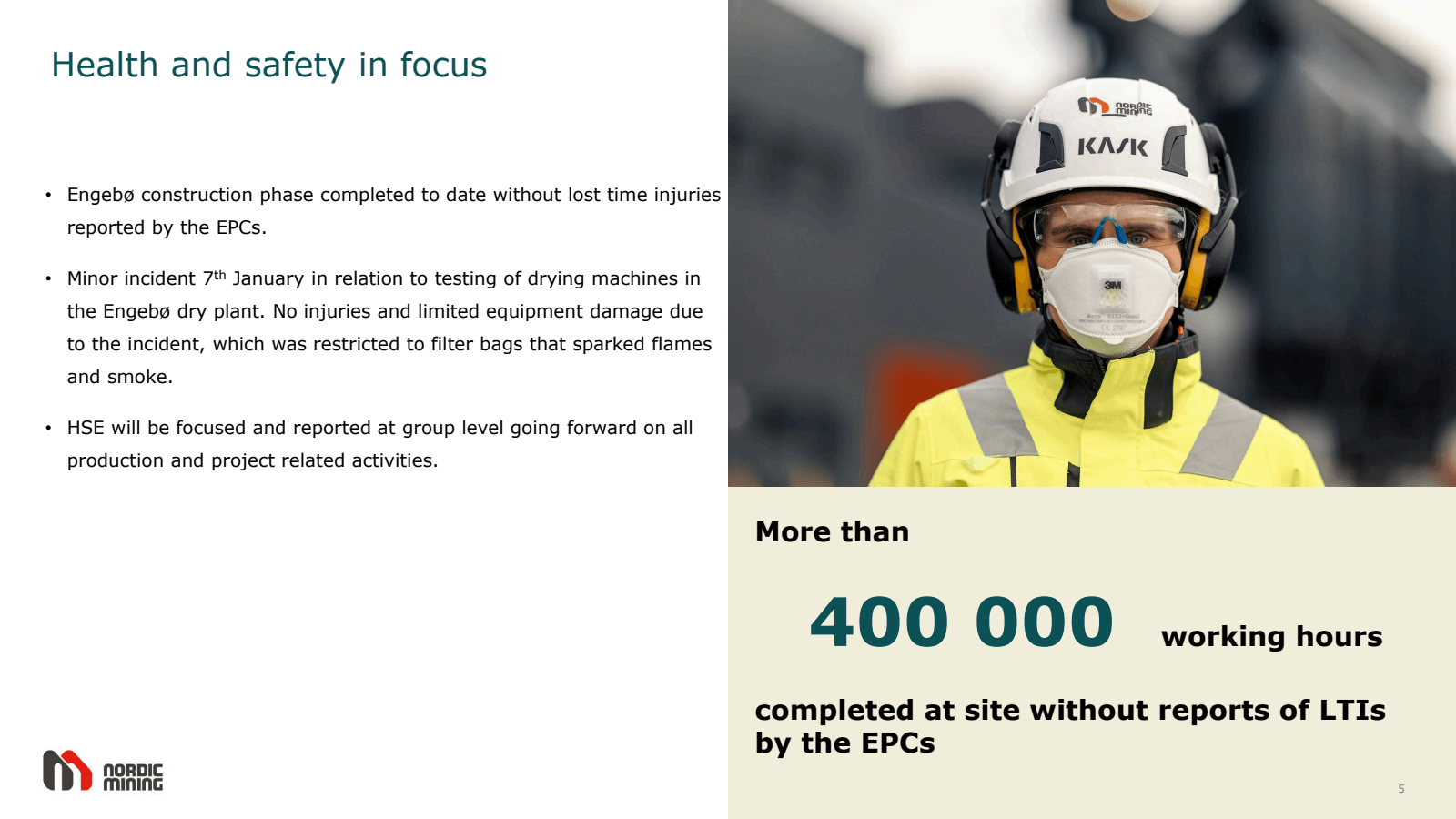 Health and safety in