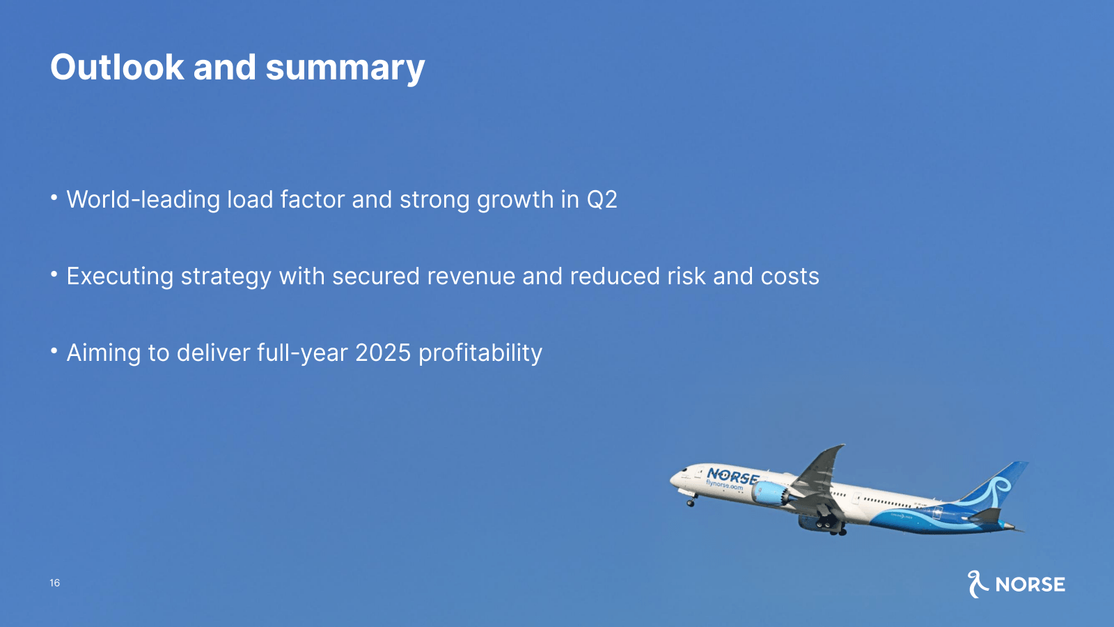 Outlook and summary
