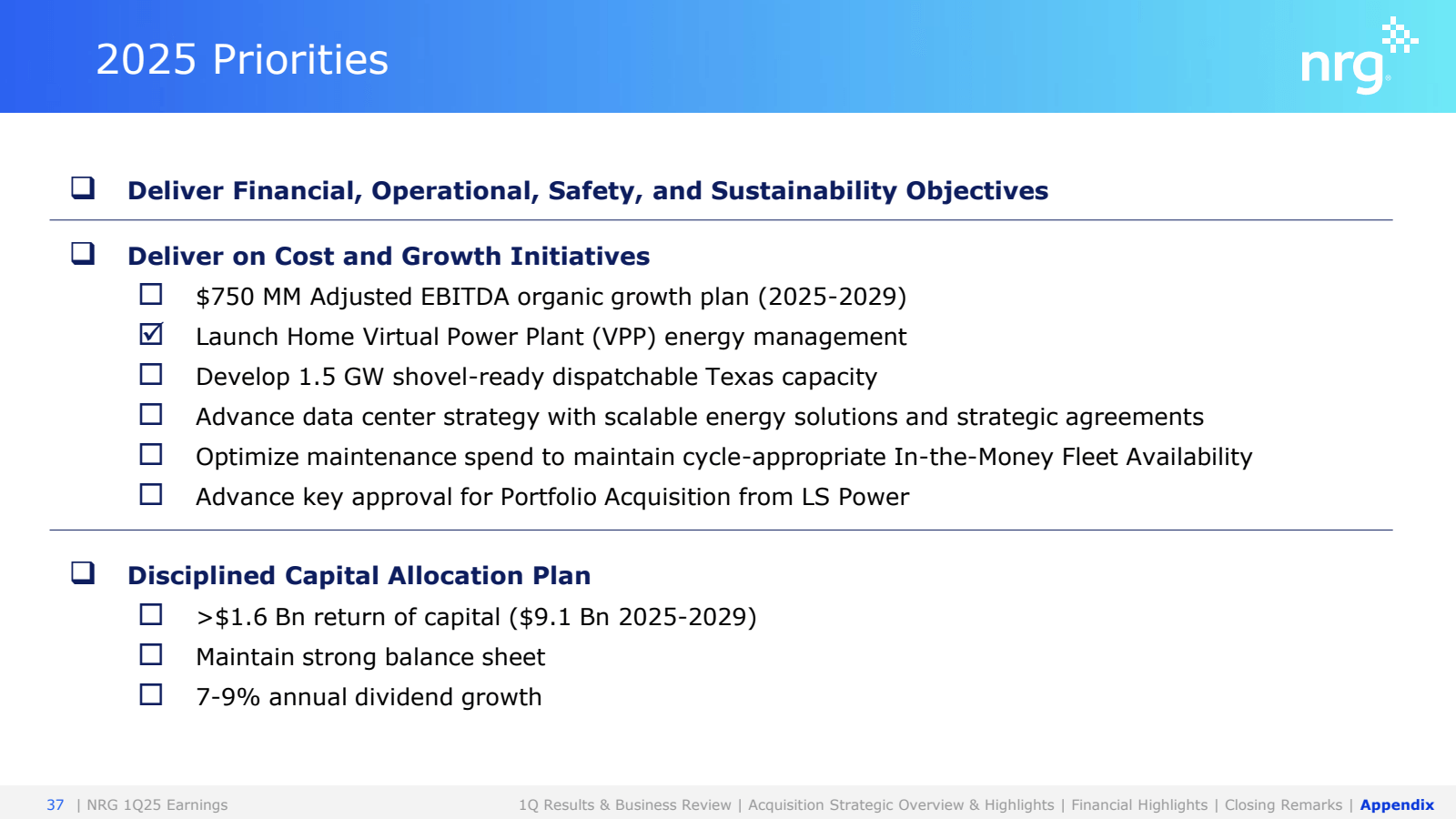 2025 Priorities 

De