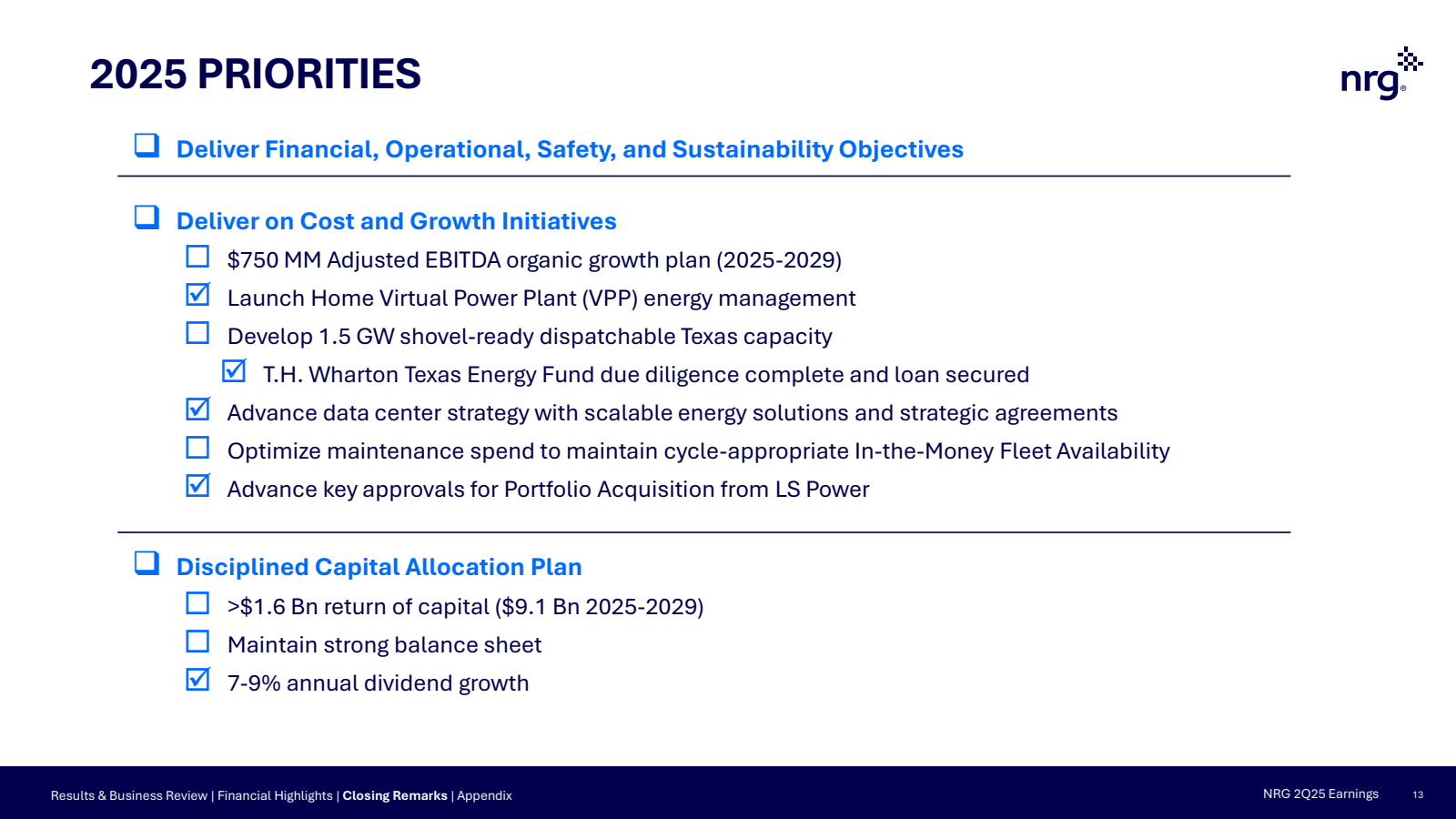 2025 PRIORITIES

Del