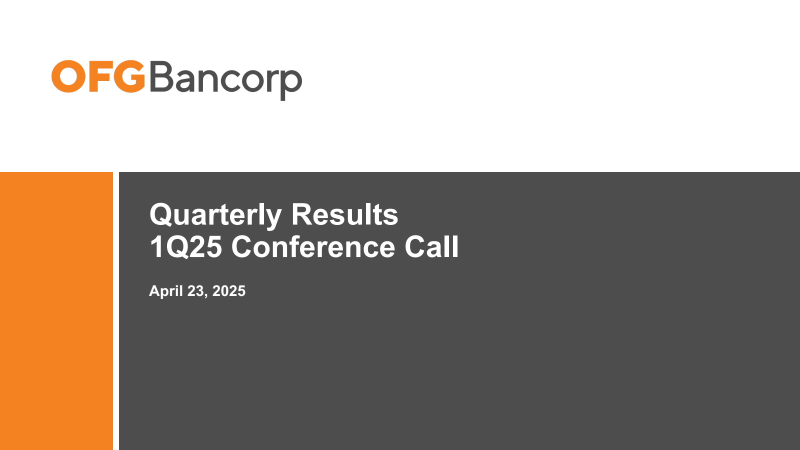 OFGBancorp 

Quarter
