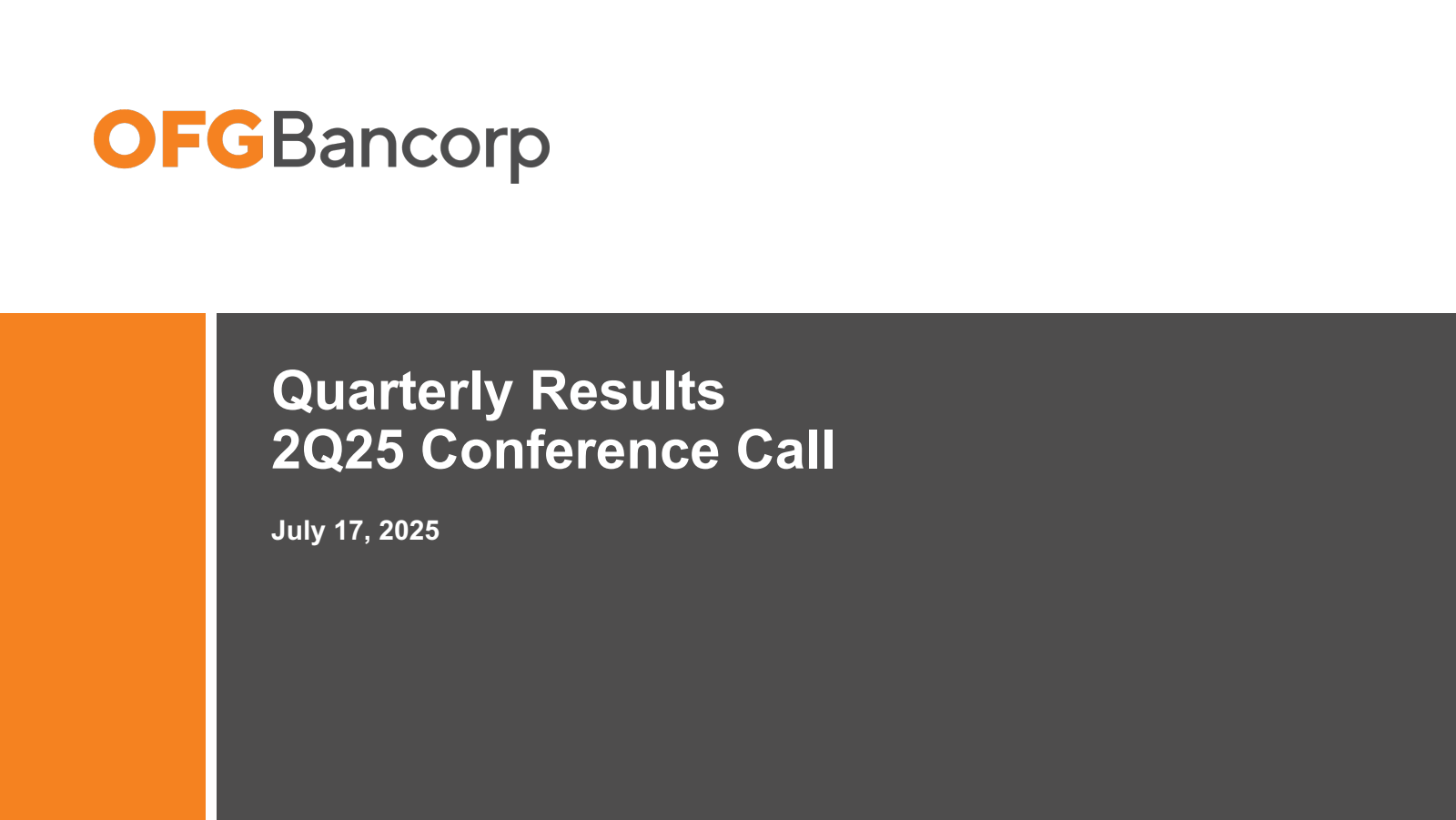 OFGBancorp

Quarterl