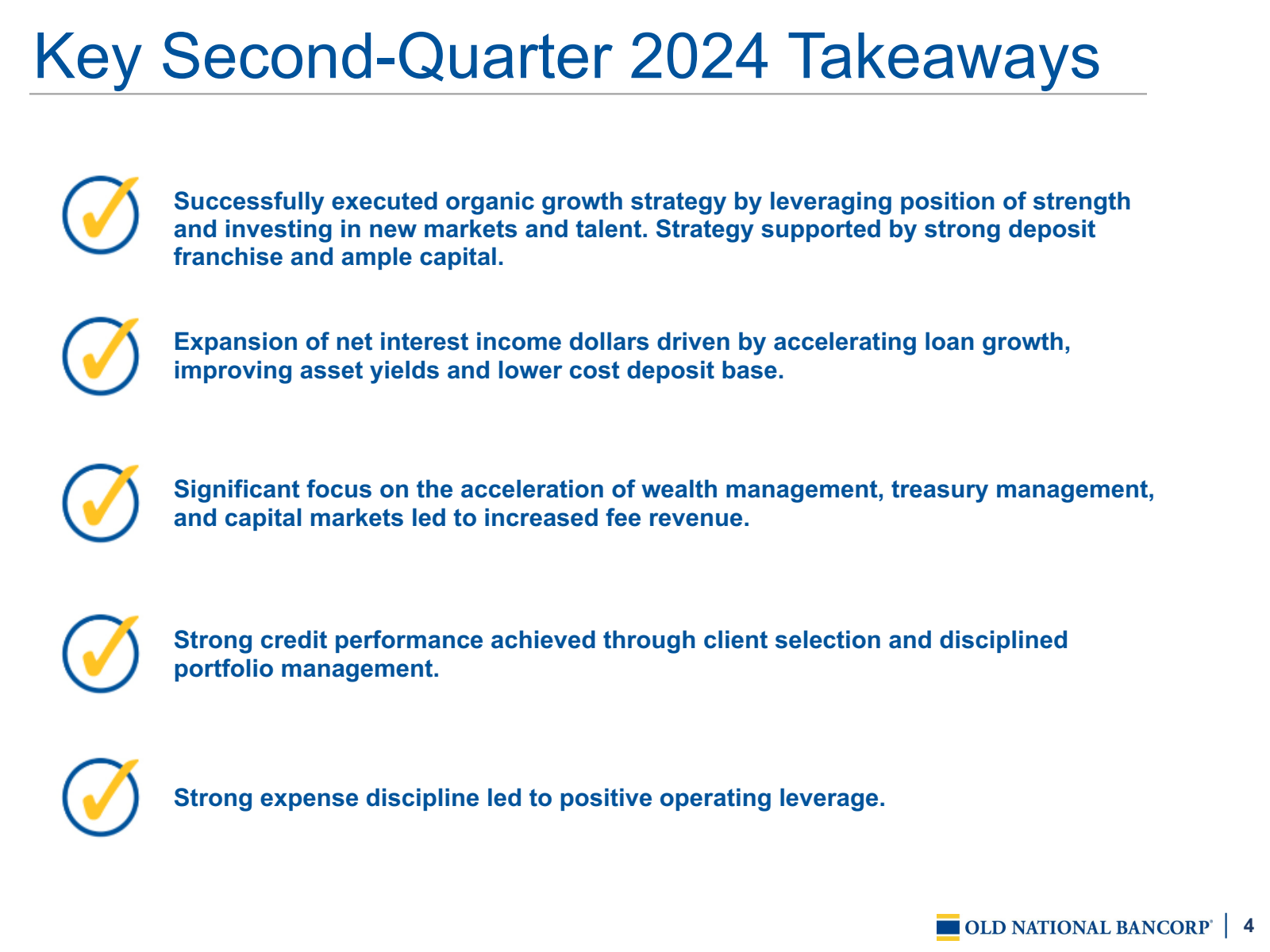 Key Second - Quarter