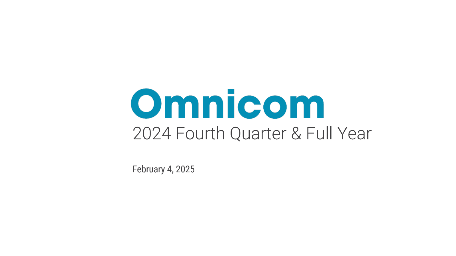 Omnicom 
2024 Fourth